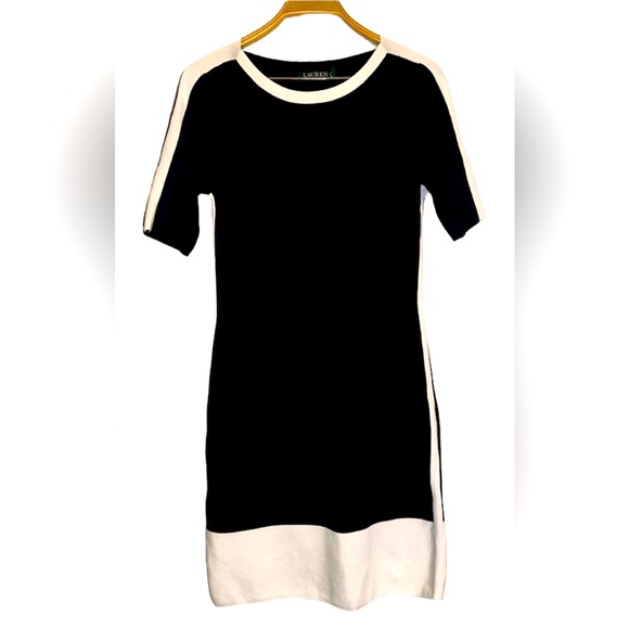 Lauren Ralph Lauren Dresses & Skirts - Lauren Ralph Lauren Black & White Color Block Dress Size Medium